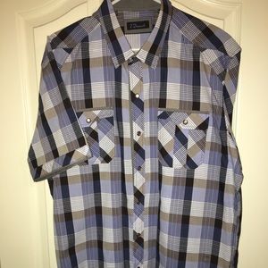 7 Diamonds short sleeve button up shirt